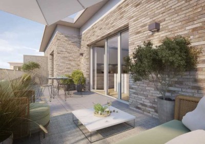 2-Zimmer Penthouse mit Dachterrasse in den Stadtgärten