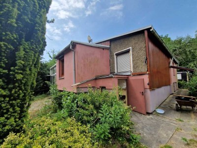 ...großes Grundstück mit Bungalow inmitten der Landeshauptstadt.