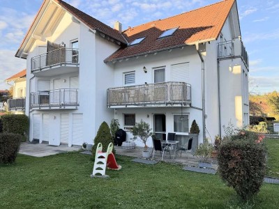 Gepflegte 3 1/2 Zi.-Wohnung mit Terrasse, TG Stellpl. und Gartennutzung