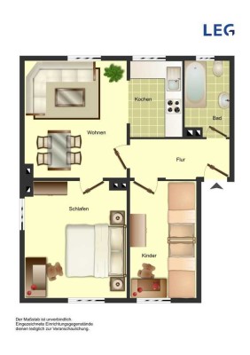 Demnächst frei! 3-Zimmer-Wohnung in Bocholt