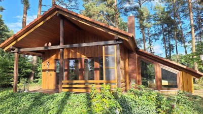 Ferienhaus im dänischen Stil direkt am See mit Steg & Sauna