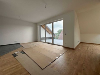 ++Geförderter Wohnraum++ Neubau DG 3-Zi.-Whg. mit Loggia