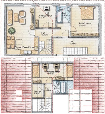 4-Raum Maisonettewohnung in Reichenwalde