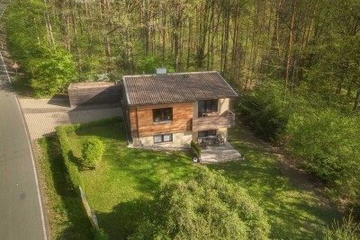 Voll möbeliertes Einfamilienhaus mit Garten und Sauna in Ebersdorf!