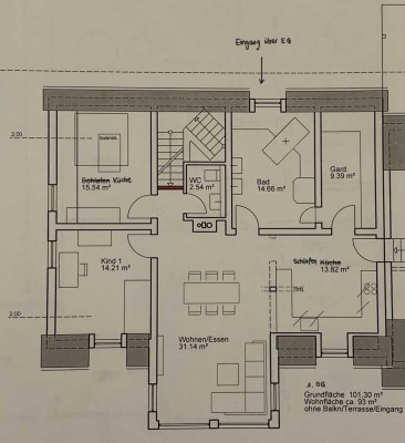 Helle 3,5-Zimmer Wohnung in Güntersleben