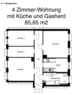 Zentrale 4-Zimmer-Wohnung in Chemnitz