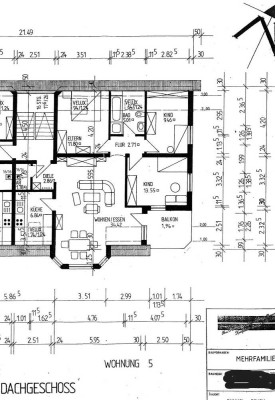 Helle 4-Zimmer Dachgeschosswohnung mit Balkon in Runkel-Dehrn