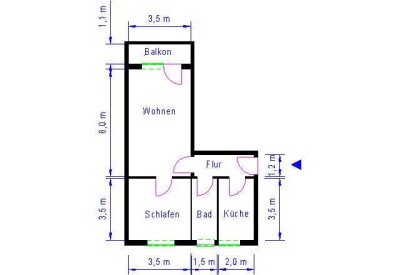 2-Zimmerwohnung Magdeburg