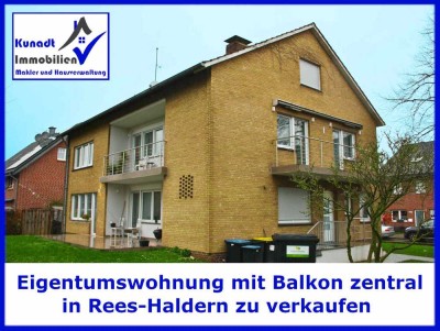 Helle gepflegte Wohnung zentral in Rees-Haldern zu verkaufen