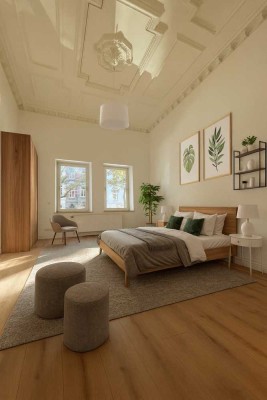 Kernsanierte Wohnung mit Garten & Wintergarten im Frankenberger Viertel
