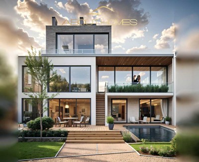 Euer Meisterstück: Luxusvilla mit Panoramablick, Pool und Dachterrasse!