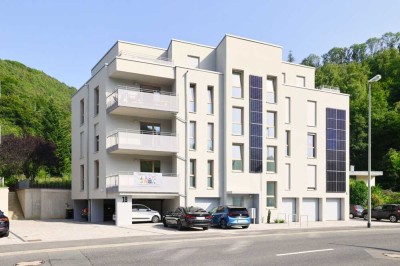Neubau Erstbezug! Energieeffiziente 4 ZKB-Wohnung m. Aufzug, Loggia, EBK, G-Bad u. Garage in Bad Ems