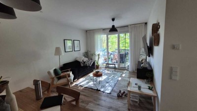Stilvolle 3-Zimmer-EG-Wohnung mit gehobener Innenausstattung mit Balkon und Einbauküche in Alfter