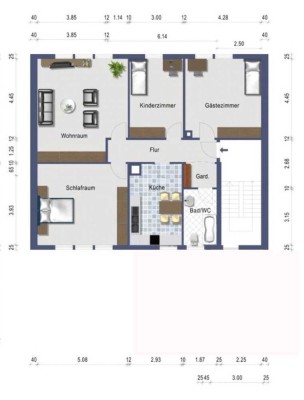 Stilvolle, vollständig renovierte 4-Zimmer-Wohnung mit gehobener Innenausstattung in Hemsbach