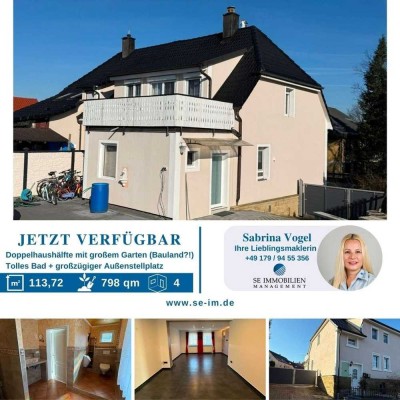DHH mit großem Garten zu verkaufen (Bauland?)!