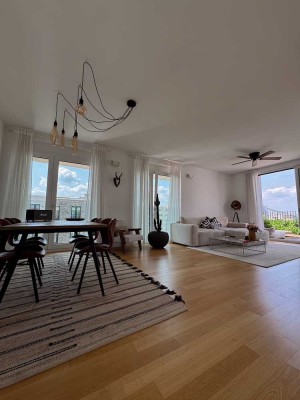 Penthouse an der Hafenallee – Mainpanorama, Dachterrasse, purer Luxus