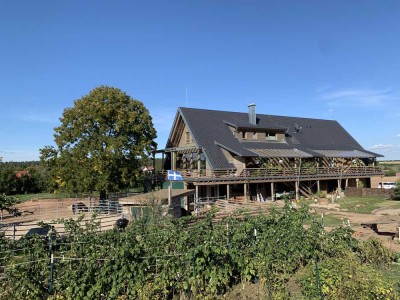 3,5-Zimmer-Hochparterre-Wohnung mit geh. Innenausstattung mit unverbaubarer Aussicht