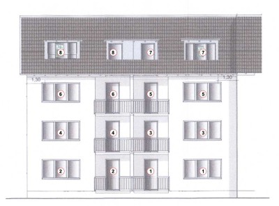 Modernisiertes Achtfamilienhau, aufgeteilt nach WEG in Hürth Gleuel