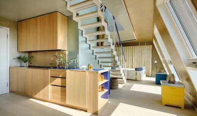 Möbliertes Design-Apartment mit privater Dachterrasse, mitten in Schwabing