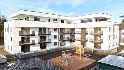 Fertiggestellt! Hochwertige Neubau 3-Zimmer Wohnung mit Balkon!