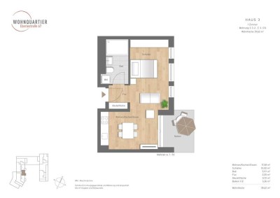 MODERNE SINGLE-DACHTERRASSEN-WOHNUNG IN AUGSBURG / PFERSEE