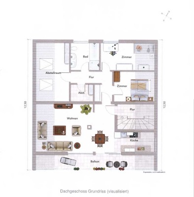 Helle Dachgeschosswohnung 4 Zimmer in 75056 Sulzfeld