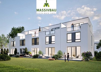 NEUBAU IN NACKENHEIM - TOWNHOUSES - STEIN AUF STEIN VON DER MASSIVBAU RHEIN-MAIN