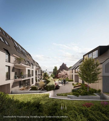 Moderne 4,5-Zimmer-Neubau-Wohnung mit Süd-Loggia in einmaliger Lage!