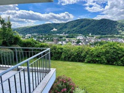 Moderne Eigentumswohnung mit Blick auf das Schloss Stolzenfells in Lahnstein