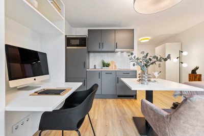 *Exklusives Wohnen*: Modern möbliertes Apartment mit Balkon oder Terrasse