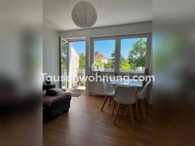 Tauschwohnung: Wunderschöne, helle 3-Zimmerwohnung (Südbalkon + Gartenmitb)