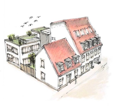 Stilvolle, neuwertige 3-Zimmer-Maisonette-Wohnung mit toller Dachterrasse und EBK