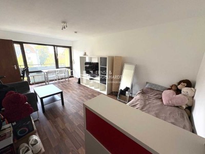 Gepflegte 1-Zimmer-Wohnung mit Balkon und Einbauküche zu vermieten
