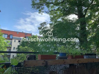 Tauschwohnung: 3 Raum Wohnung im Hinterhaus mit alten Holztüren und Parkett