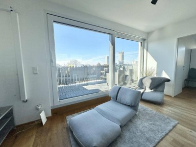 TOLLE ANLEGERWOHNUNG! Tolle 2 Zimmerwohnung + Dachterrasse nahe der Alten Donau! VOLL MÖBLIERT + Einbauküche &amp; Klimaanlage! U1 Alte Donau &amp; Kagran!