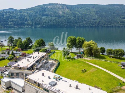 2 Zimmer Neubauwohnung mit Garten und privatem Seezugang in Döbriach