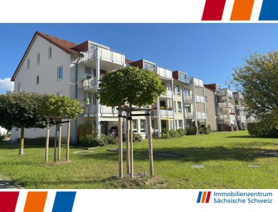 Wohnen mit Ausblick in die Sächsische Schweiz - 2-Raumwohnung in Pirna