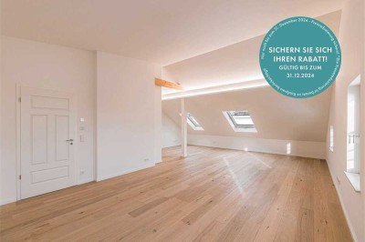 Viel Licht & Platz: Komfortable 4-Zimmer-Dachgeschosswohnung in energieeffizientem Altbau