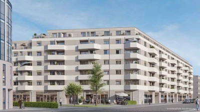 1,5-Raum-Erstbezug mit Wohnküche und Balkon