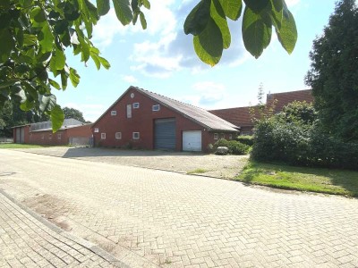 Resthof im Emsland: Wohnhaus, Stallungen und Lagerfläche mit Potenzial