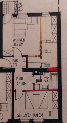 2 Zimmer, Küche, Bad, Balkon, Wohnung
