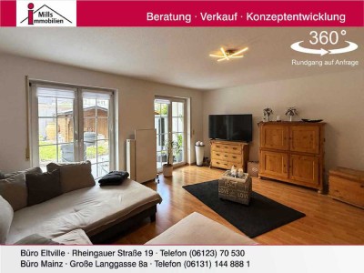 Echte Hausalternative:
Schöne Maisonette-Wohnung mit eigenem Garten in guter Lage von Dexheim