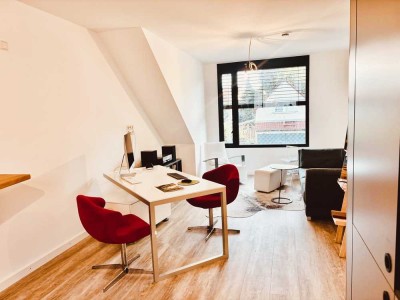 Moderna Neubau-Wohnung im Hinterhaus – Erstbezug, vollmöbliert, Smart Home, Balkon & Gartenmitbenutz