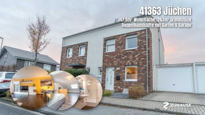 Für Familien gemacht – moderne Doppelhaushälfte in Jüchen