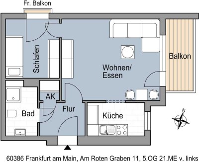 Schicke 1,5 Zimmerwohnung mit Balkon sucht Nachmieter