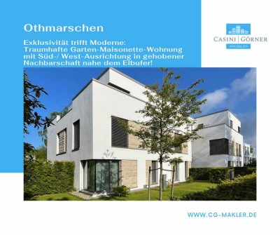 Exklusivität trifft Moderne: Garten-Maisonette-Wohnung in gehobener Nachbarschaft nahe Elbufer!