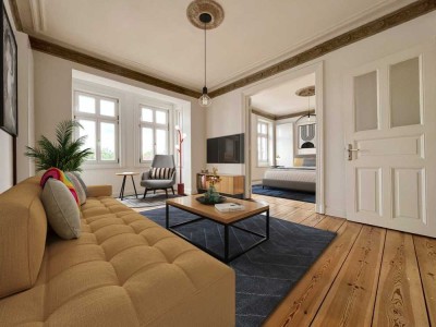 Toll renovierte 4-Zimmer Jugendstilwohnung mit 2 Balkonen in Altona sucht neuen Eigentümer!