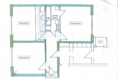 Schöne 2-Zi-WE mit Wohnküche im Stadtzentrum von Tettnang