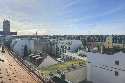 Bestlage Glockenbachviertel: DG zum Ausbau mit Südwest-Dachterrasse und Alpenblick