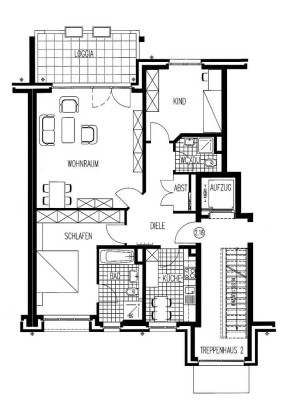 Moderne 3-Zimmer WG. Wohnen am Stadtwald und in 5 Min. zur Regiobahn